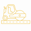 Tarmac and asphalt surfacing icon