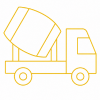 Concrete floor works icon