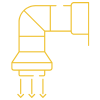 Duct and traywork installation icon